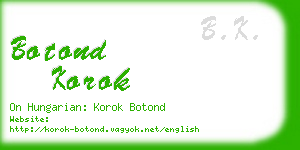 botond korok business card